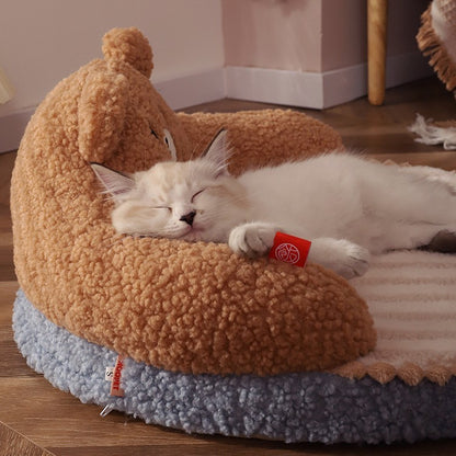 Winter HaustierBett für Katze