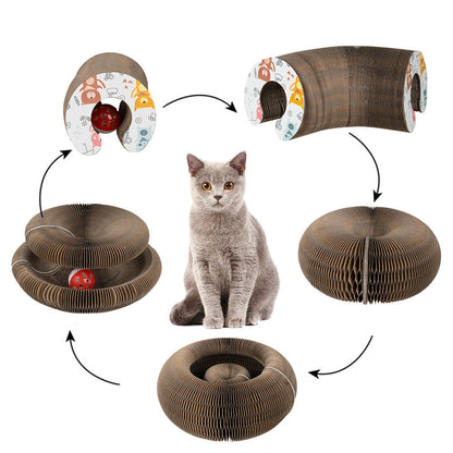 Interaktiver Faltbarer Katzenkratzkarton
