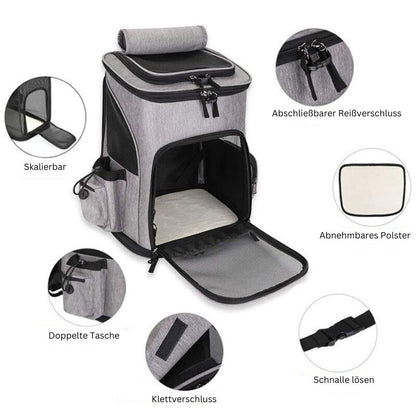 Innovative  - Katzenrucksack mit Netzfenster